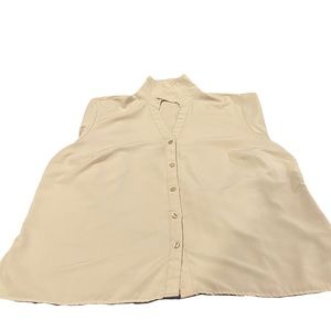 Tan button down